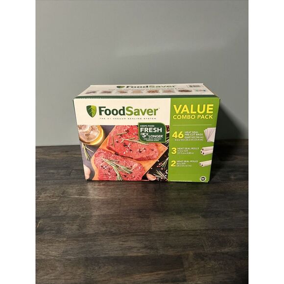 FoodSaver Vacuum Sealer‎ Bag and Roll Combo Pack. New In Sealed Box - Picture 1 of 6